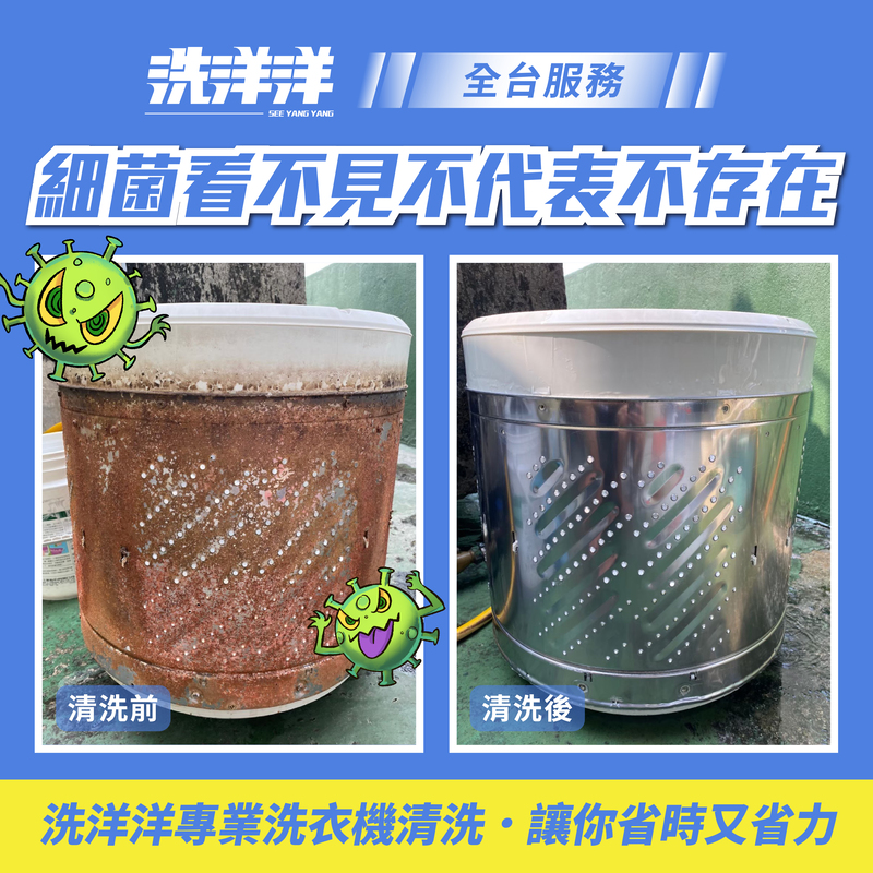 洗衣機內細菌無處不在